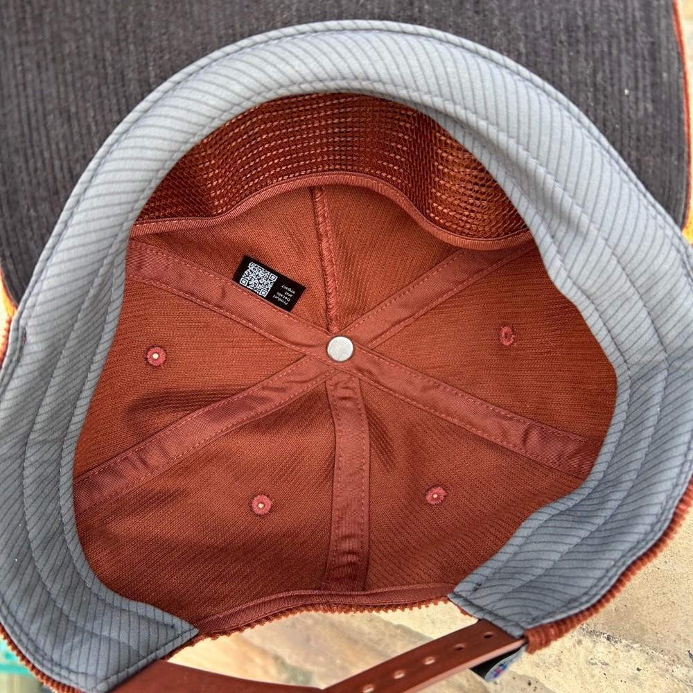 Nice! PATAGONIA Large Fish Logo CORDUROY Snapnack Hat - Picture 3 of 7